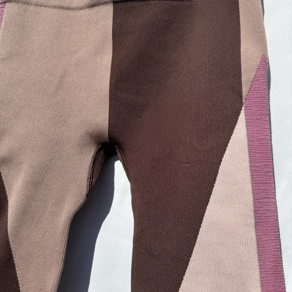 Nike Dri-FIT Pro Purple Pink Colorblock Biker Shorts M A1 - Picture 2 of 5